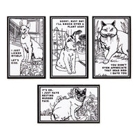 Moody Cats Magic Velvet Coloring Set - Brass Monkey - 9780735381223