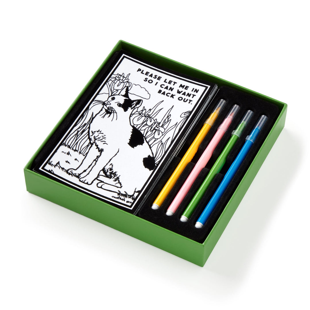 Moody Cats Magic Velvet Coloring Set - Brass Monkey - 9780735381223