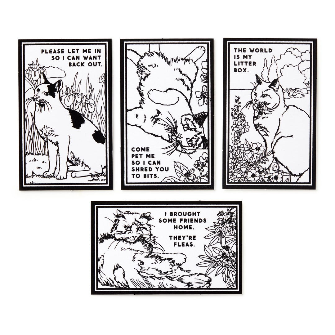 Moody Cats Magic Velvet Coloring Set - Brass Monkey - 9780735381223
