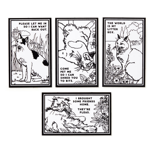 Moody Cats Magic Velvet Coloring Set - Brass Monkey - 9780735381223