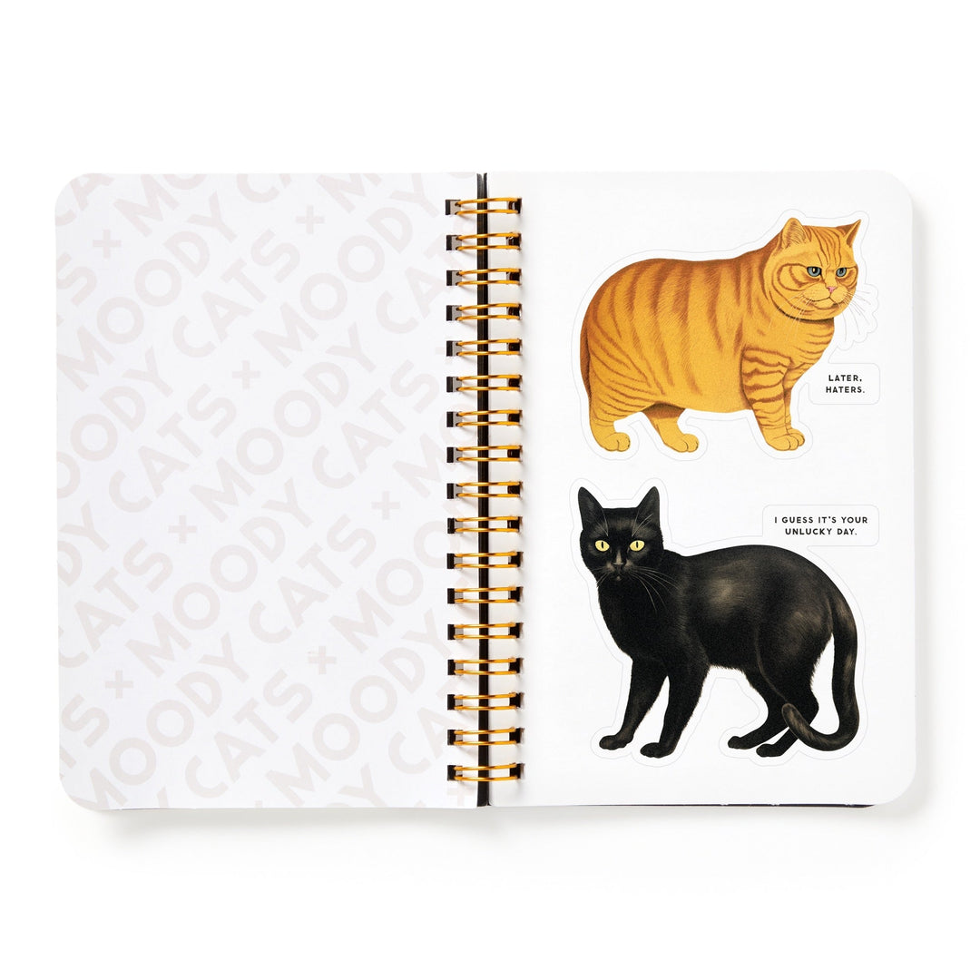 Moody Cats Sticker Book Stickers Brass Monkey Goods 
