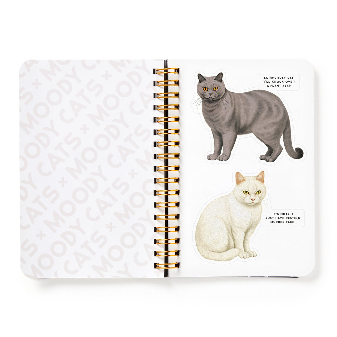 Moody Cats Sticker Book Stickers Brass Monkey Goods 
