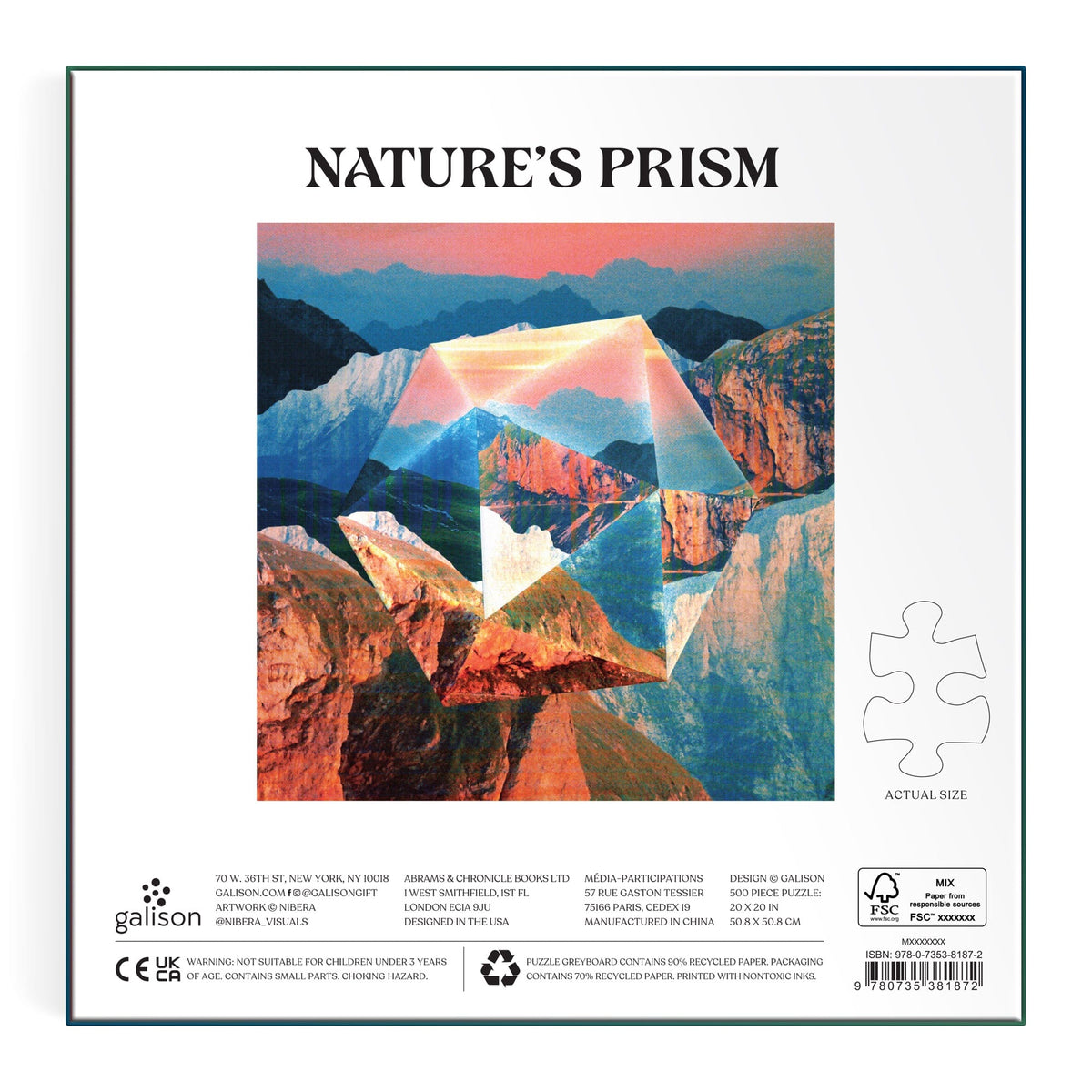 Nature's Prism 500 Piece Puzzle 500 Piece Puzzles Nidera 