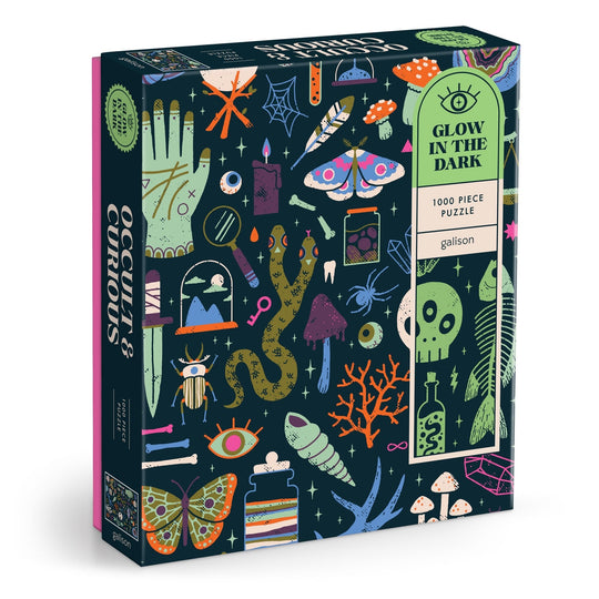 Occult and Curious 1000 Piece Glow in the Dark Puzzle Jigsaw Puzzle Camille Chew 