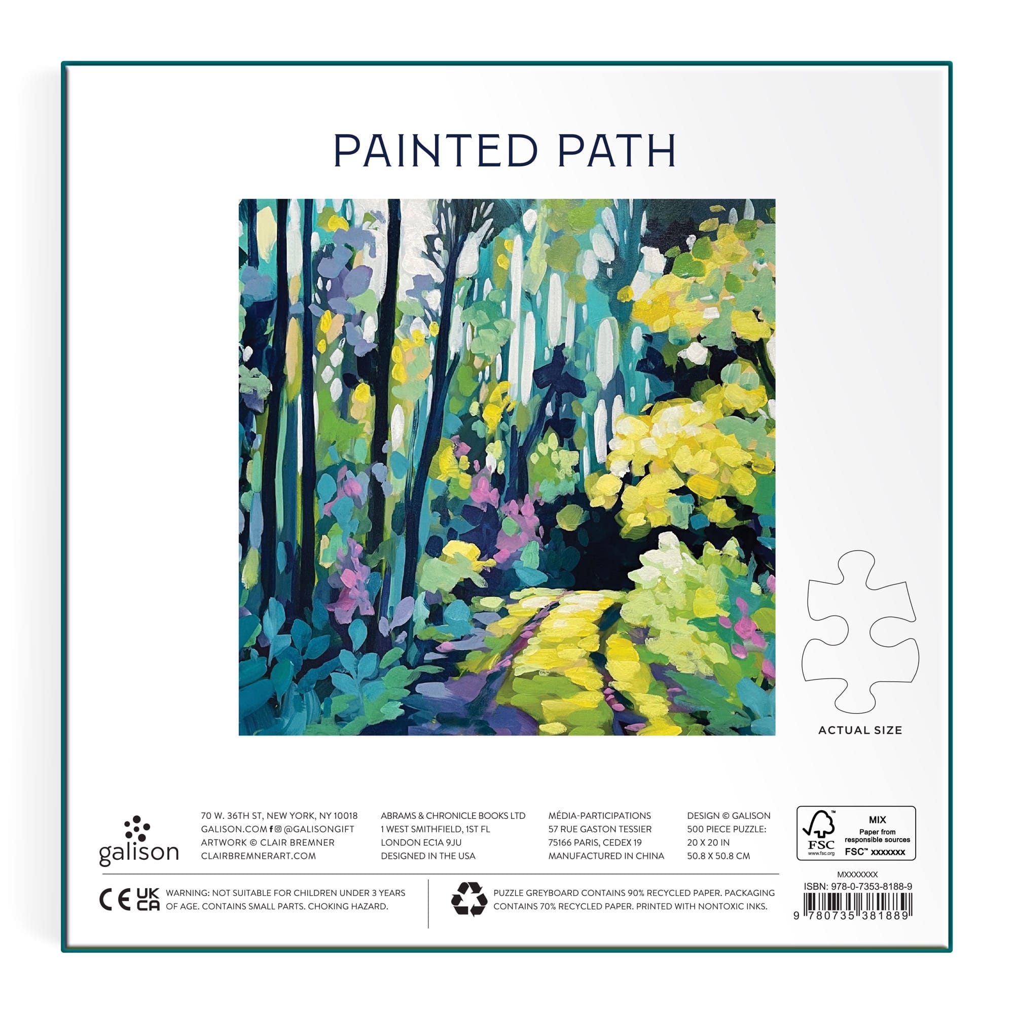 Painted Path 500 Piece Puzzle | Galison