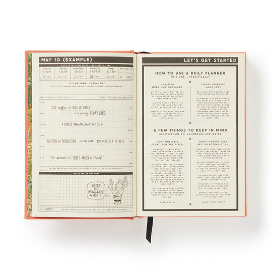 Part-Time Adult Undated Daily Planner - Brass Monkey - 9780735381100
