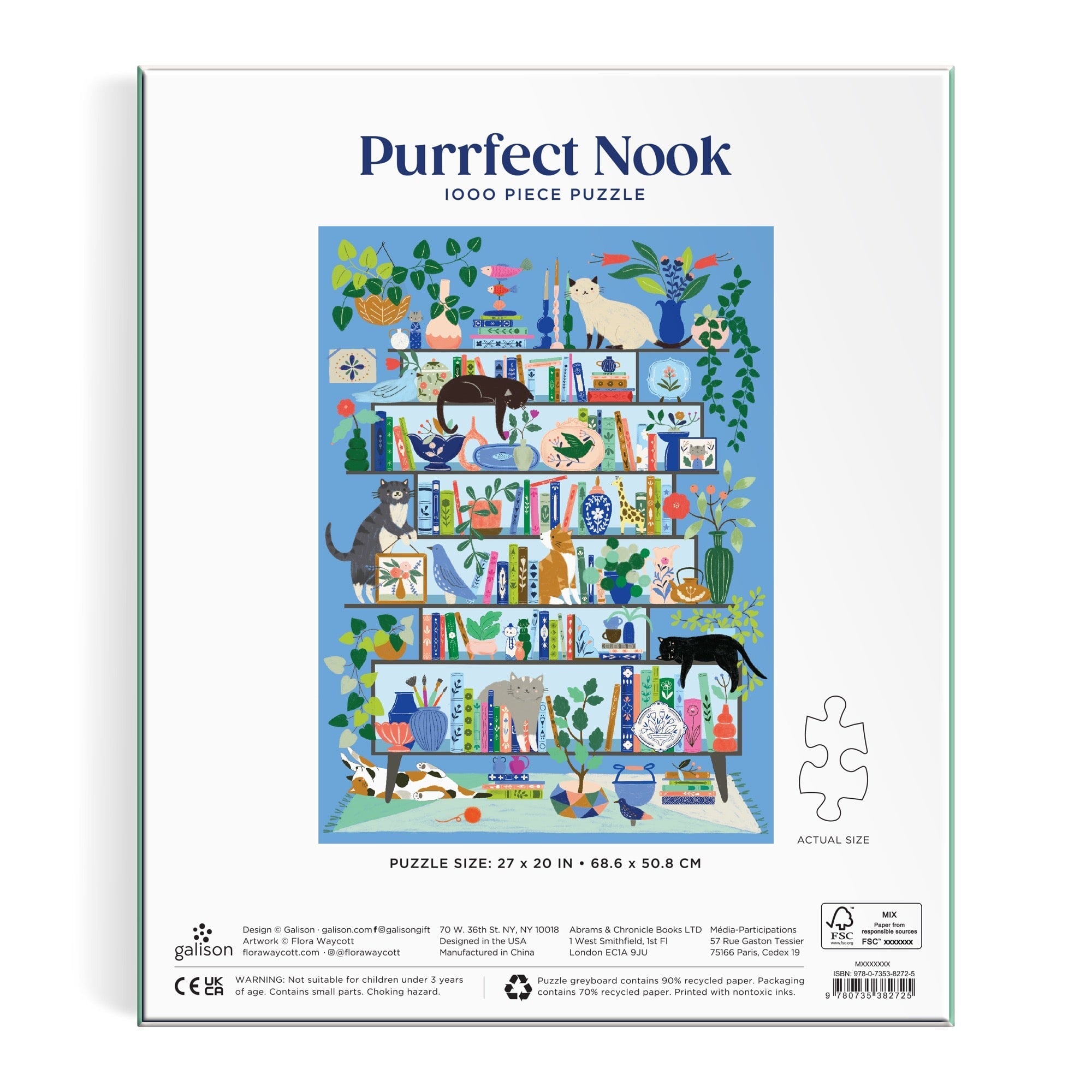 Purrfect Nook 1000 Piece Puzzle | Galison
