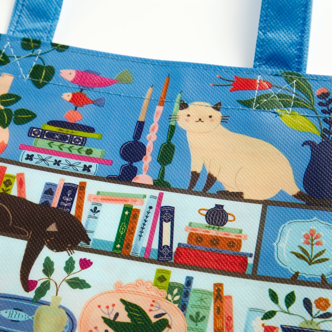 Purrfect Nook Reusable Shopping Bag Tote Bag Flora Waycott 
