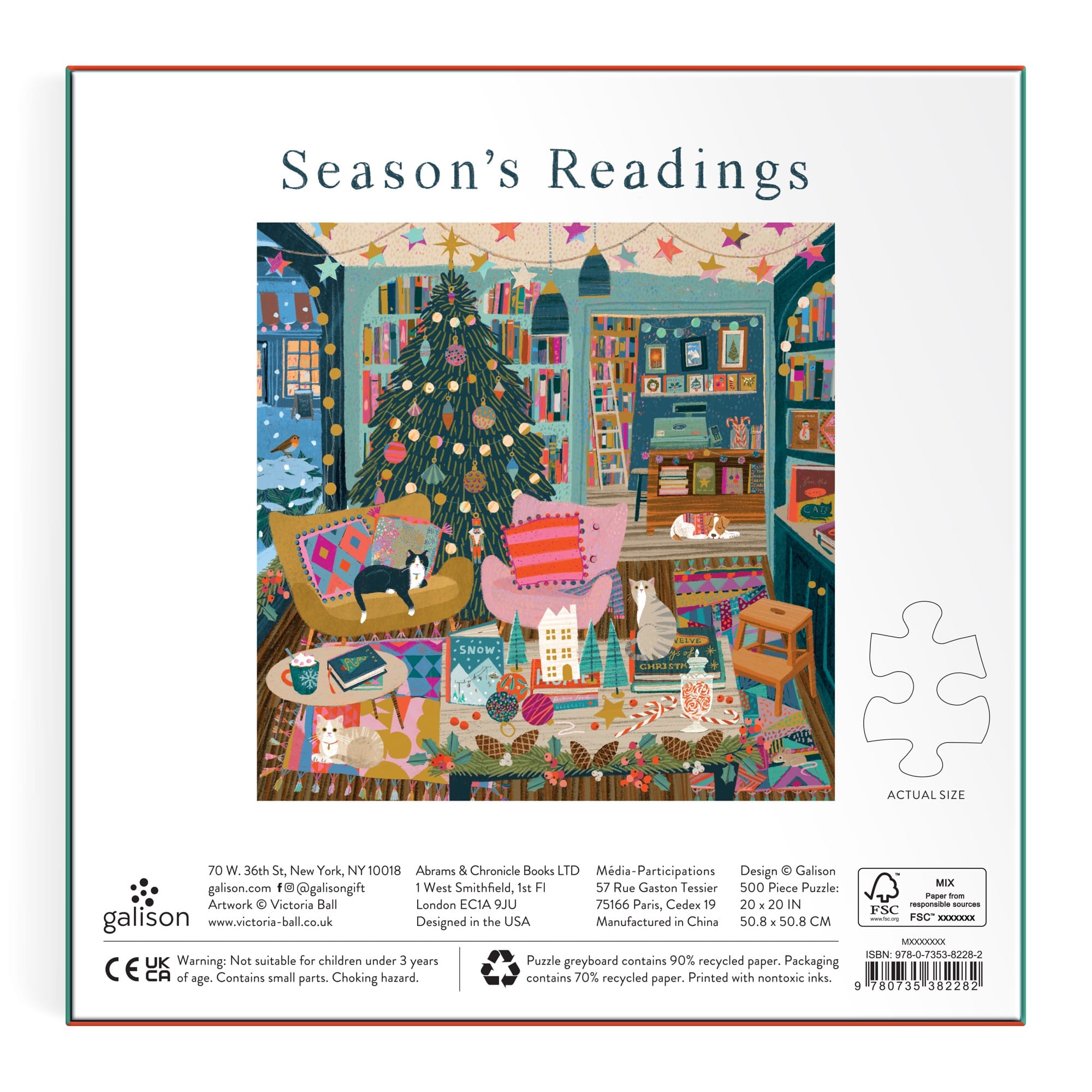 Season's Readings 500-Piece Foil Puzzle | Galison