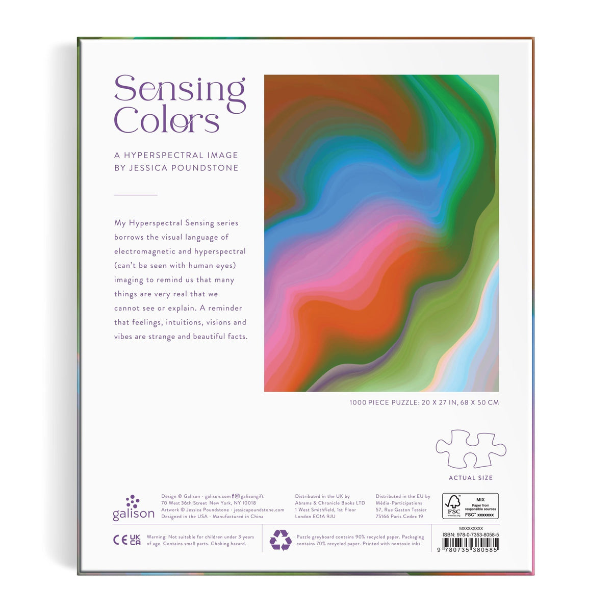 Sensing Colors by Jessica Poundstone 1000 Piece Puzzle 1000 Piece Puzzles Jessica Poundstone 