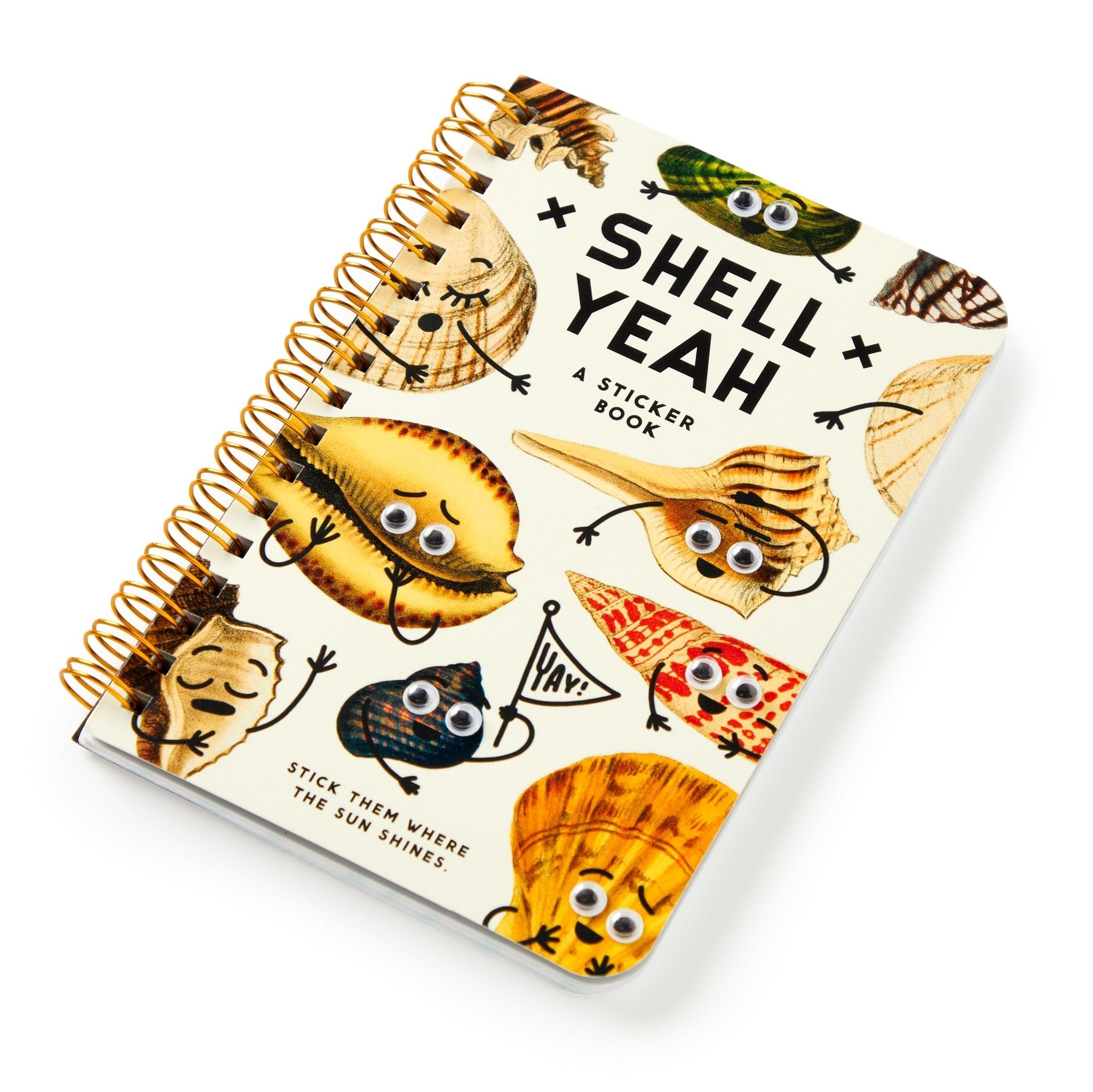 Shell Yeah Sticker Book | Googly-Eyed Shells | Galison
