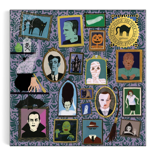 Spooky Portraits 500 Piece Foil Puzzle Jigsaw Puzzle Anne Bentley 