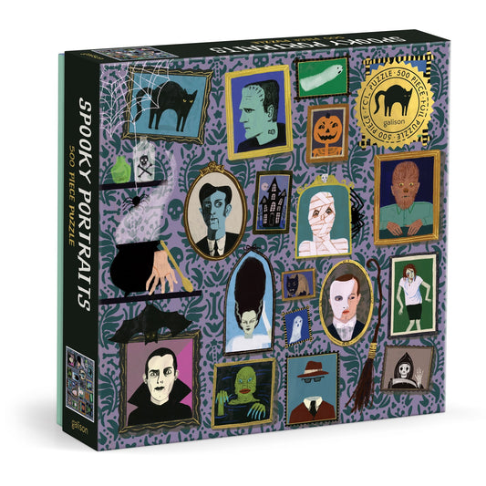 Spooky Portraits 500 Piece Foil Puzzle Jigsaw Puzzle Anne Bentley 