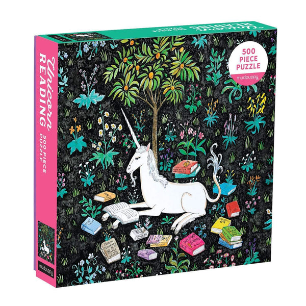 Unicorn Reading 500 Piece Family Puzzle | Galison