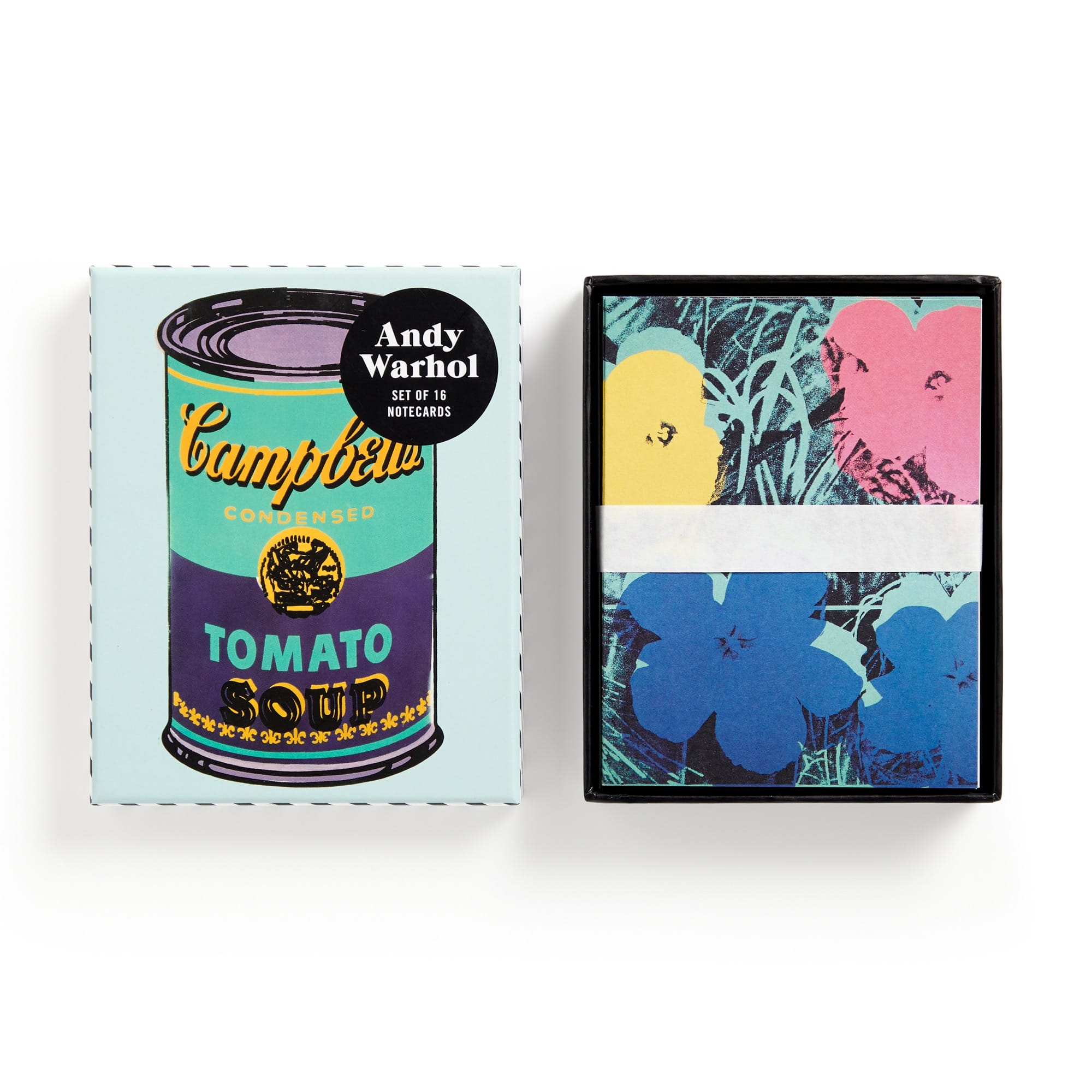 Warhol Pop Art Notecard Set | 16 Artistic Cards | Galison
