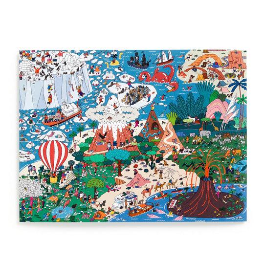 Where's ________? Curious and Far Out Places 500 Piece Search and Find Puzzle Jigsaw Puzzle Hye Jin Chung 