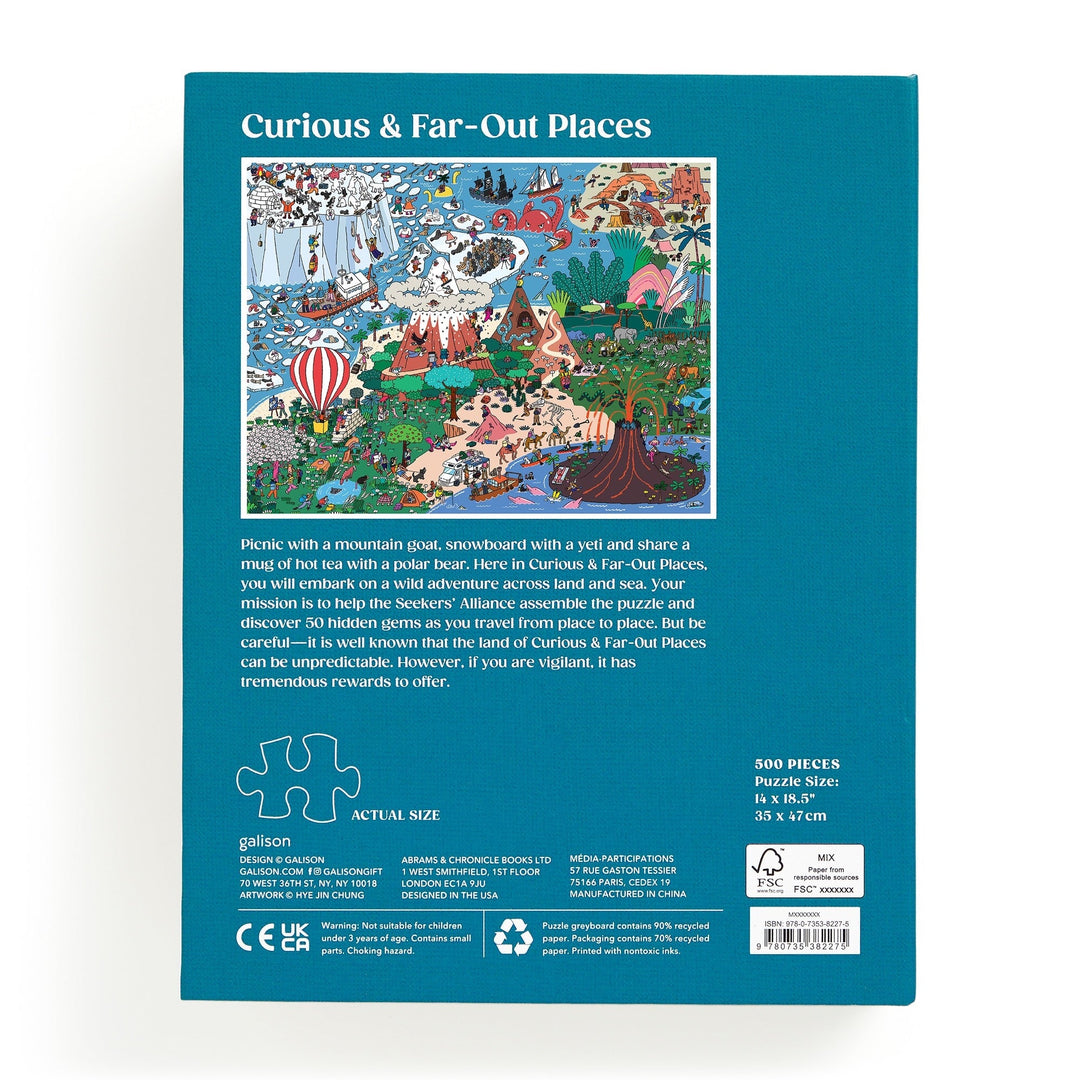 Where's ________? Curious and Far Out Places 500 Piece Search and Find Puzzle Jigsaw Puzzle Hye Jin Chung 
