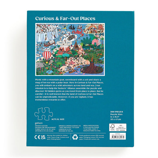 Where's ________? Curious and Far Out Places 500 Piece Search and Find Puzzle Jigsaw Puzzle Hye Jin Chung 