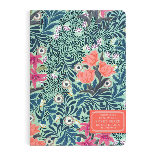 William Morris Bower Handmade Embroidered B5 Journal Journal William Morris 
