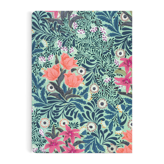 William Morris Bower Handmade Embroidered B5 Journal Journal William Morris 