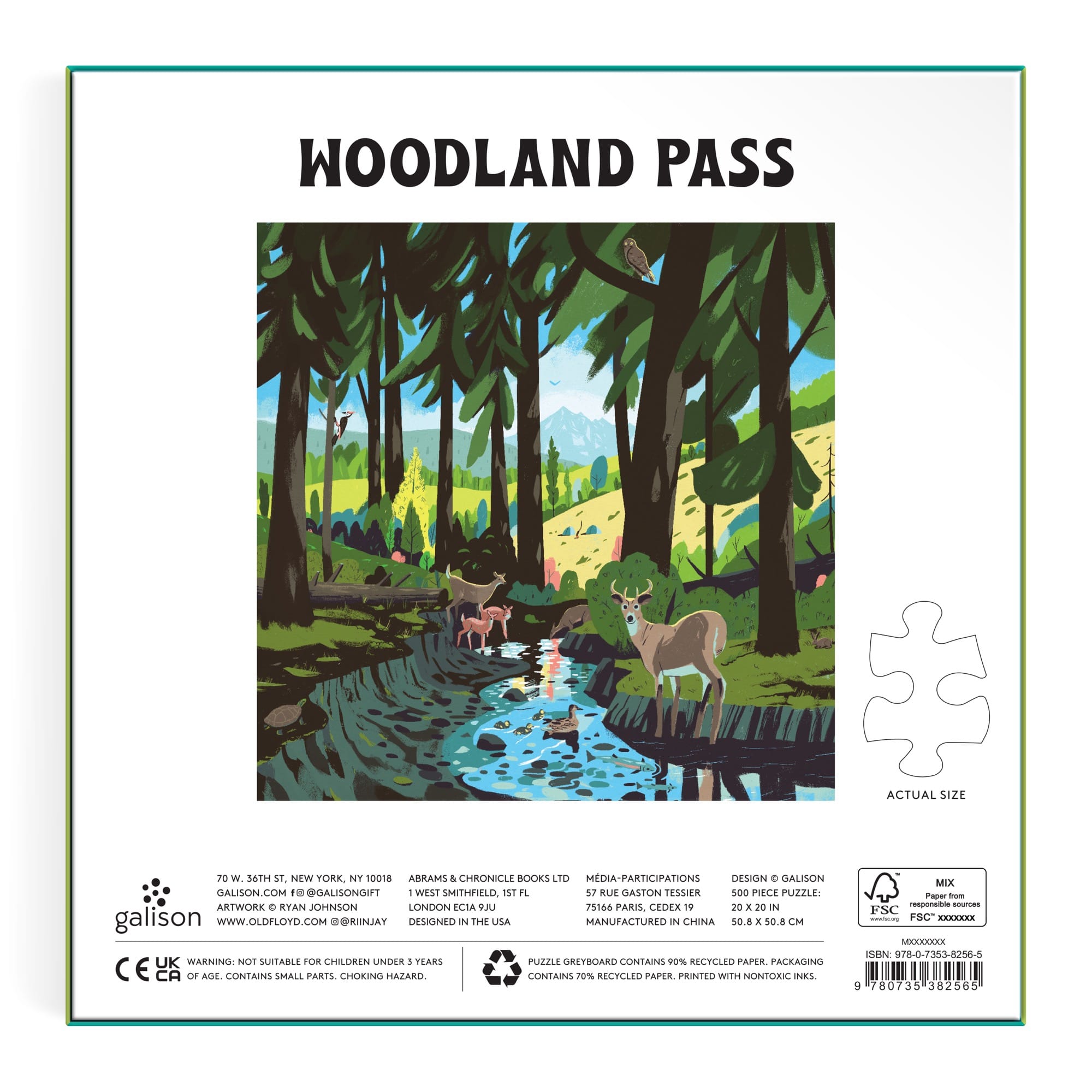 Woodland Pass 500 Piece Puzzle | Galison