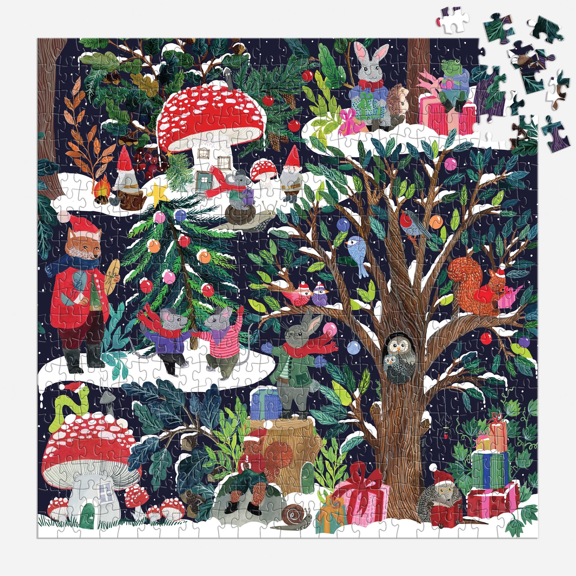 Yuletide Forest 500-Piece Holiday Puzzle | Galison