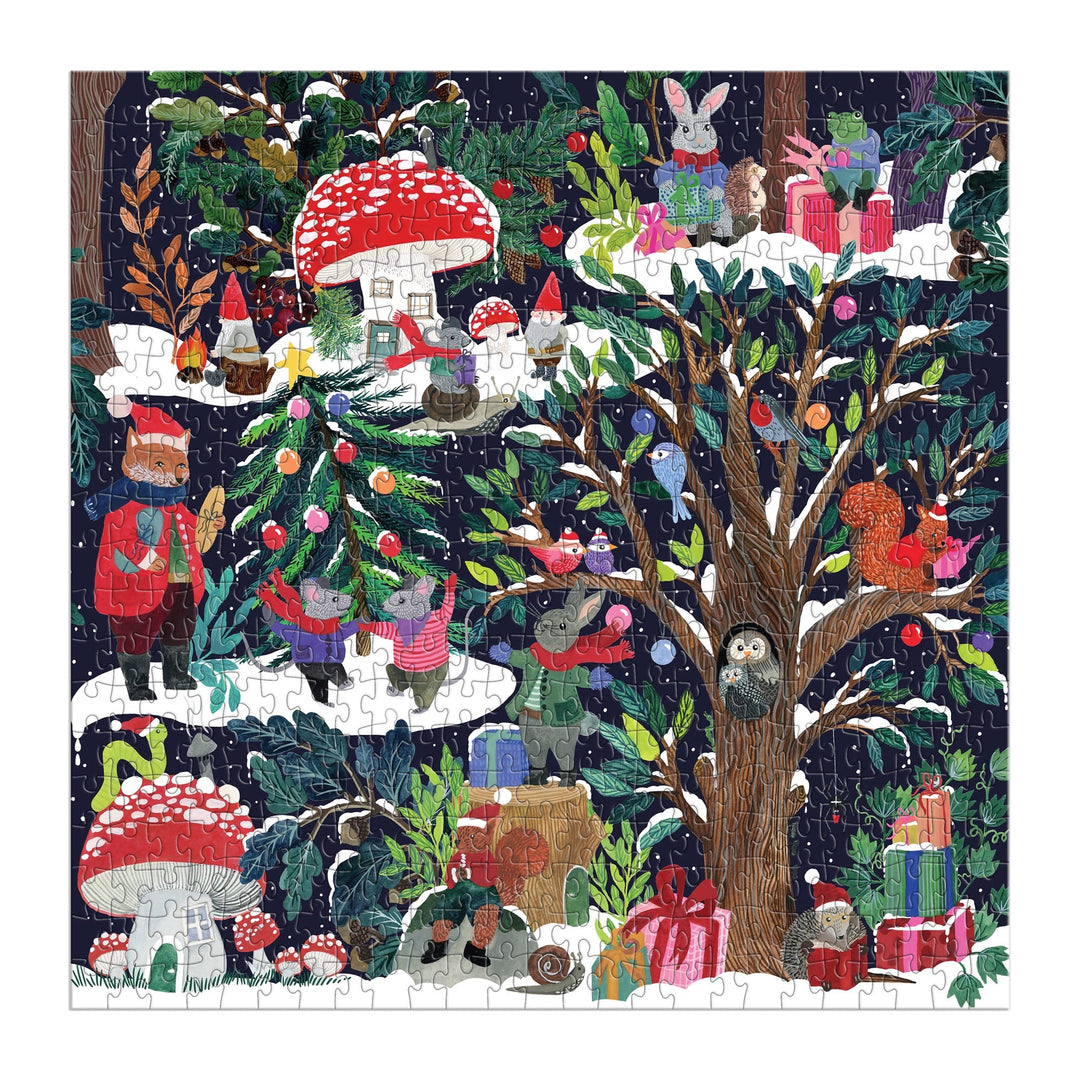 Yuletide Forest 500 Piece Puzzle Jigsaw Puzzle Galison 