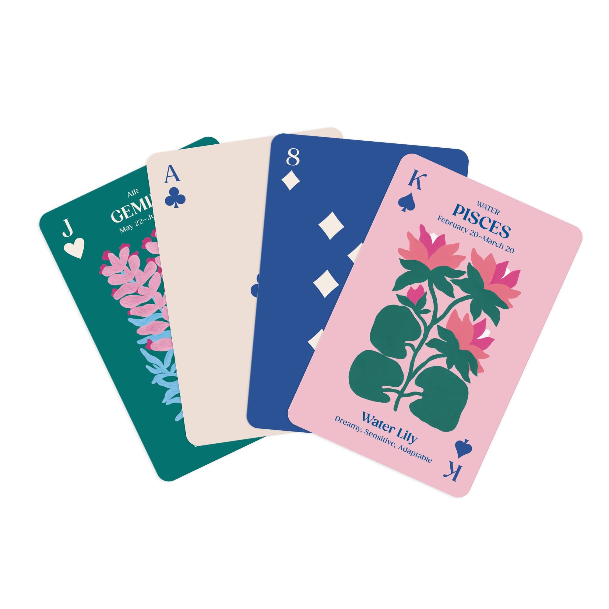 Zodiac Flowers Playing Card Set | Galison