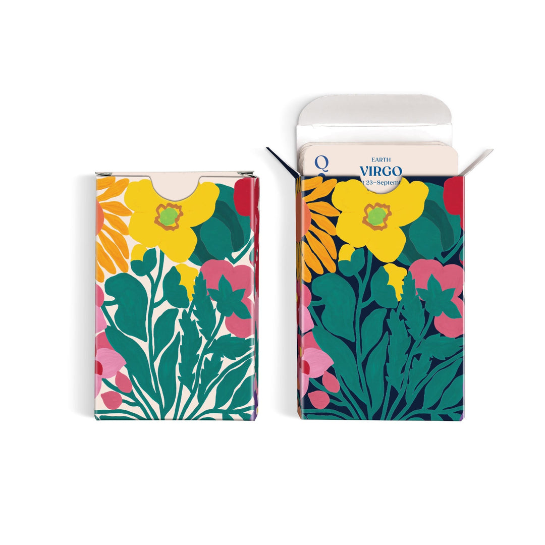 Zodiac Flowers Playing Card Set Playing Card Game Set Liv Lee 