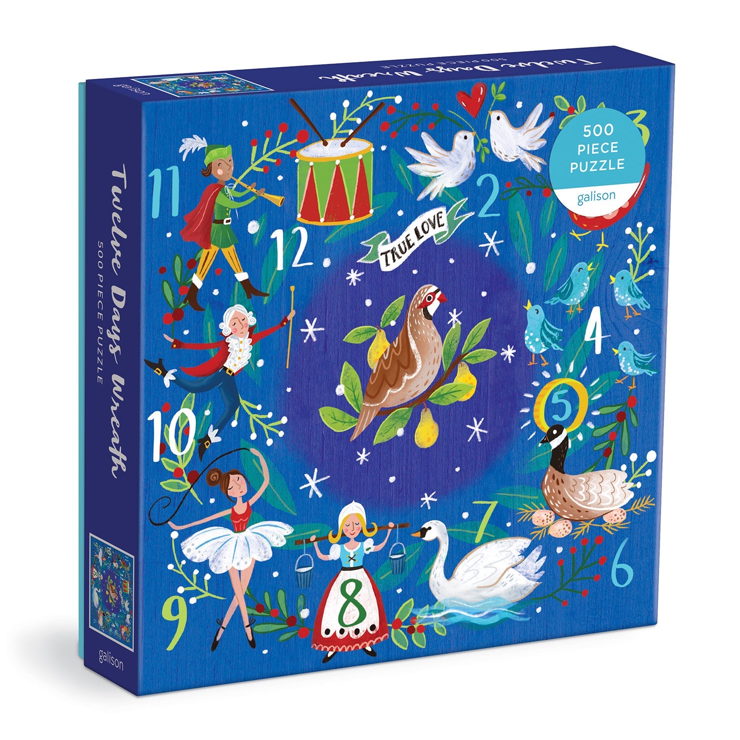 Sing Along シリーズ 全12巻セット 12 Days Wreath 500 Piece Puzzle – Galison