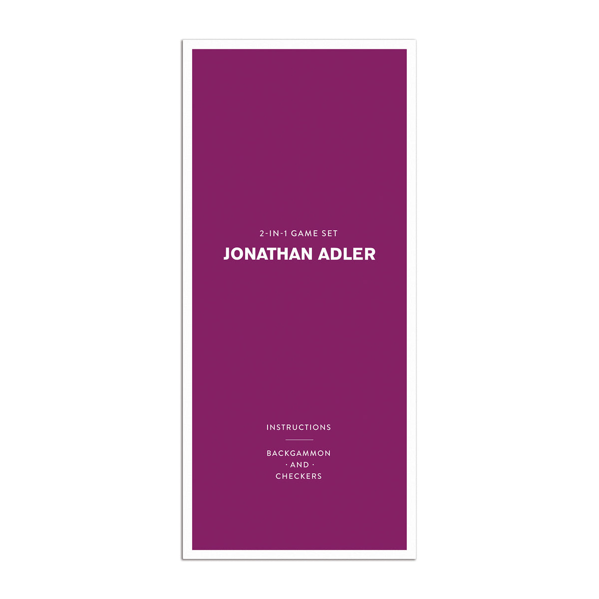 Jonathan Adler 2-in-1 Travel Game Set Board Games Jonathan Adler 