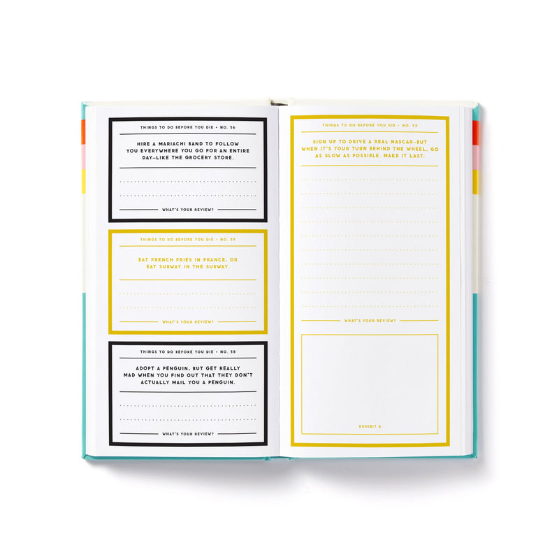 A Million Things to Do Before You Die Prompted Journal Brass Monkey 