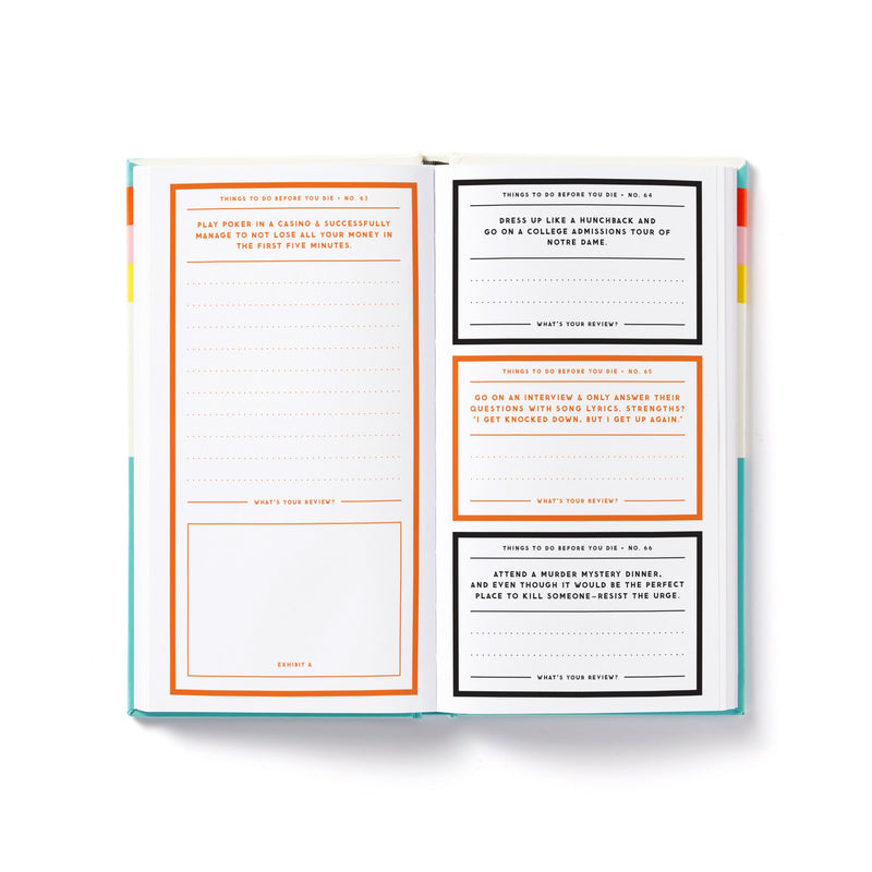 A Million Things to Do Before You Die Prompted Journal Brass Monkey 
