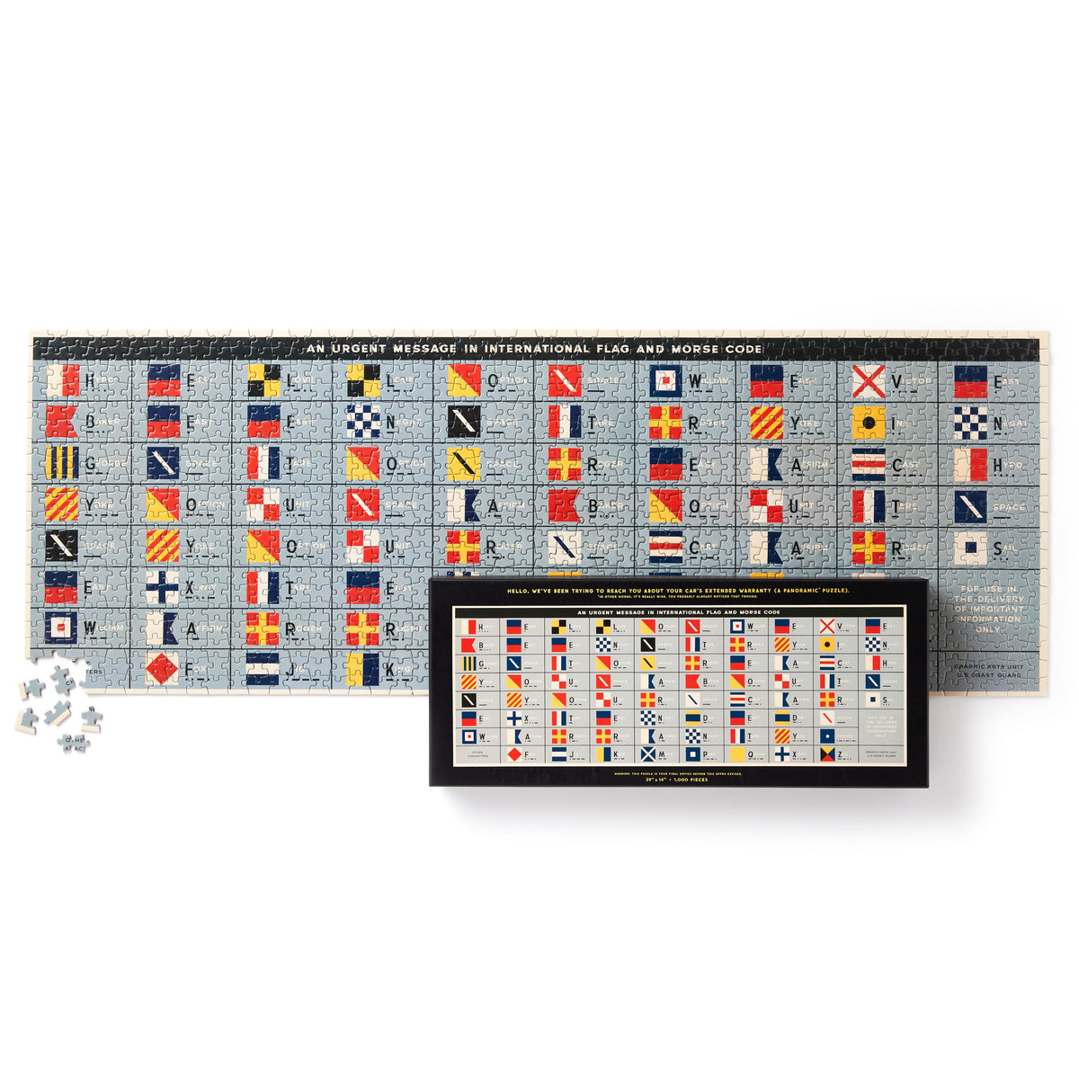 An Urgent Message 1,000 Piece Panoramic Puzzle Brass Monkey 