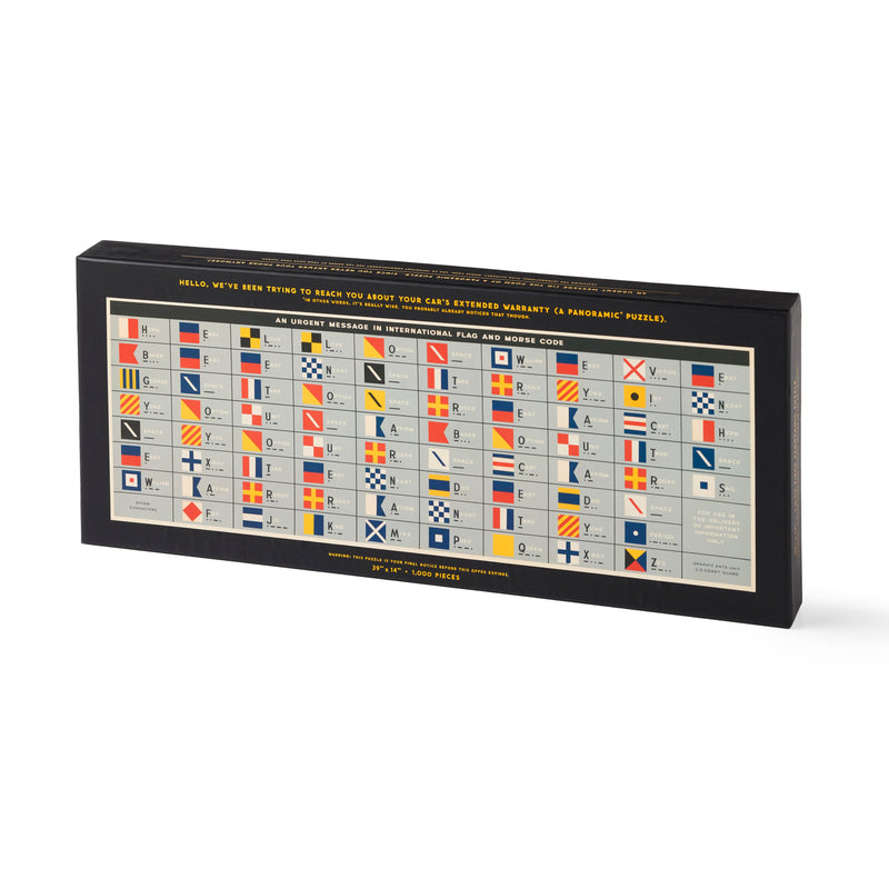An Urgent Message 1,000 Piece Panoramic Puzzle Brass Monkey 