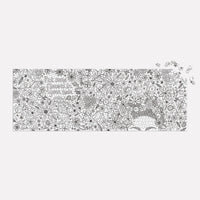 Andrea Pippins Flowers In Your Hair Color-In 1000 Piece Panoramic Puzzle Puzzles Andrea Pippins 