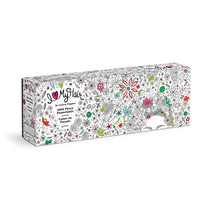 Andrea Pippins Flowers In Your Hair Color-In 1000 Piece Panoramic Puzzle Puzzles Andrea Pippins 