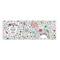Andrea Pippins Flowers In Your Hair Color-In 1000 Piece Panoramic Puzzle Puzzles Andrea Pippins 