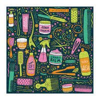 Andrea Pippins I Love My Hair Tools 500 Piece Puzzle Puzzles Andrea Pippins 