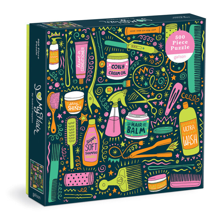 Andrea Pippins I Love My Hair Tools 500 Piece Puzzle Puzzles Andrea Pippins 