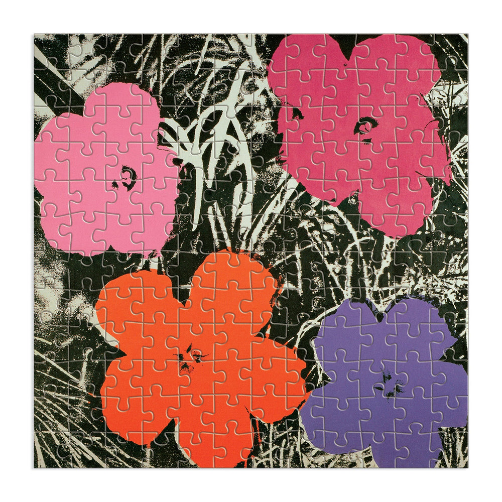 Andy Warhol Flowers 144 Piece Wood Puzzle Galison 