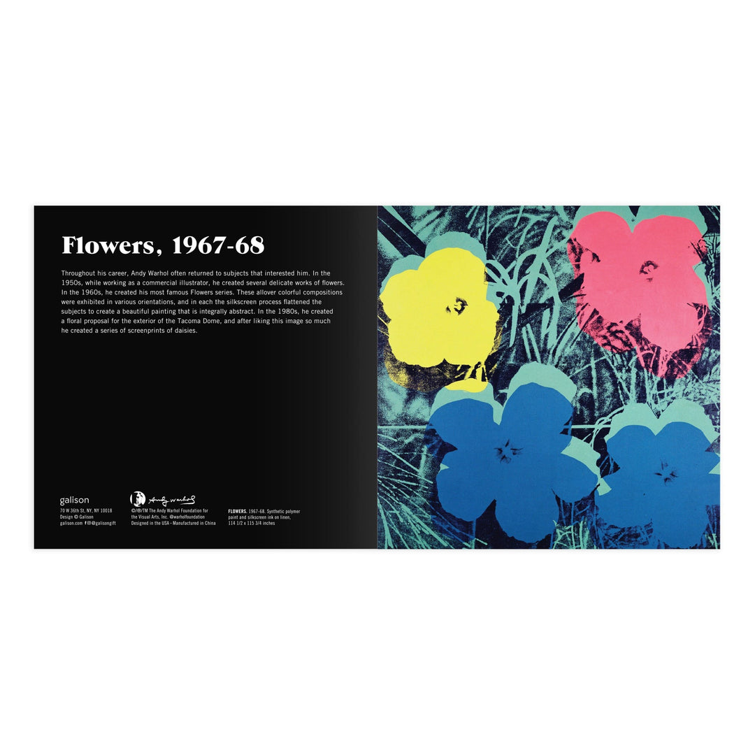 Andy Warhol Flowers 2-in-1 Sliding Wood Puzzle Andy Warhol 