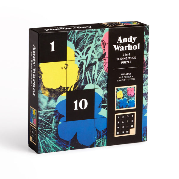 Andy Warhol Flowers 2-in-1 Wood Puzzle | Galison