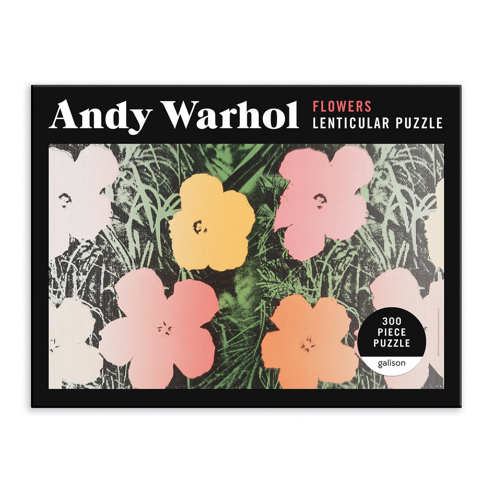Andy Warhol Flowers 300 Piece Lenticular Puzzle 300 Piece Lenticular Puzzles Andy Warhol Collection 