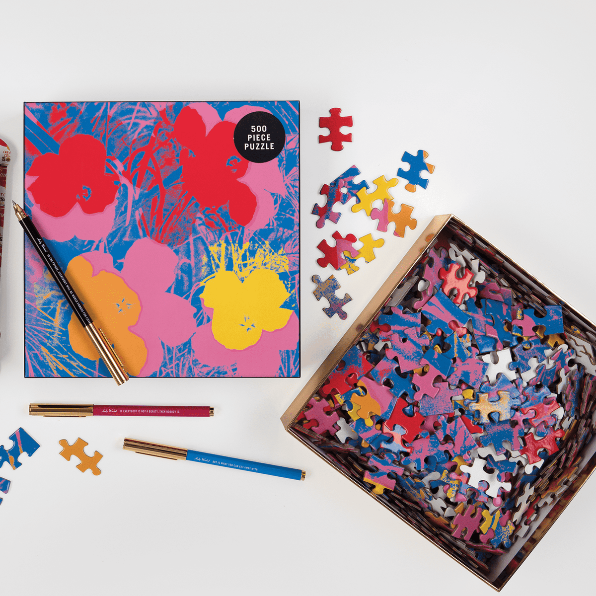 Andy Warhol Flowers 500 Piece Puzzle 500 Piece Puzzles Galison 