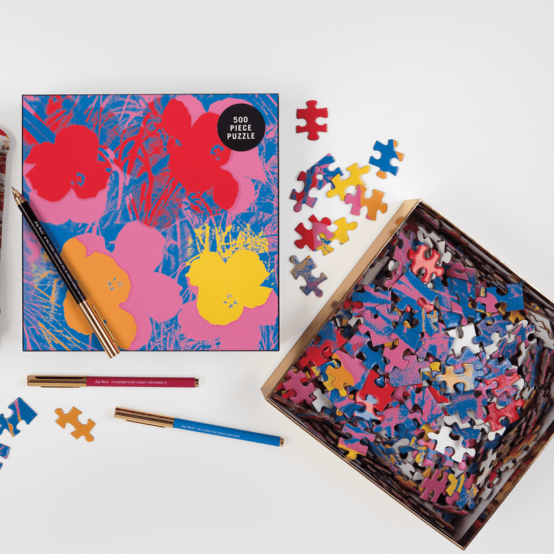Andy Warhol Flowers 500 Piece Puzzle 500 Piece Puzzles Galison 