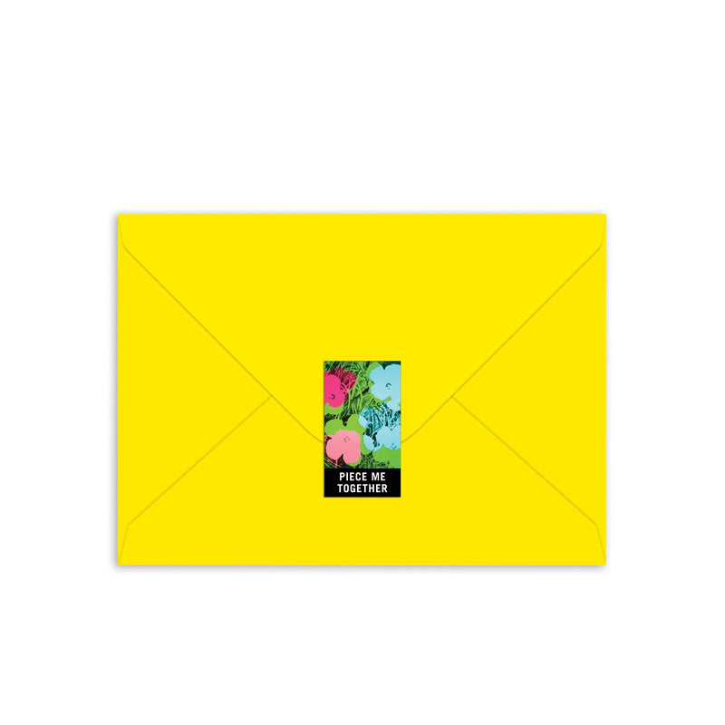 Andy Warhol Flowers Greeting Card Puzzle Greeting Card Puzzles Andy Warhol Collection 