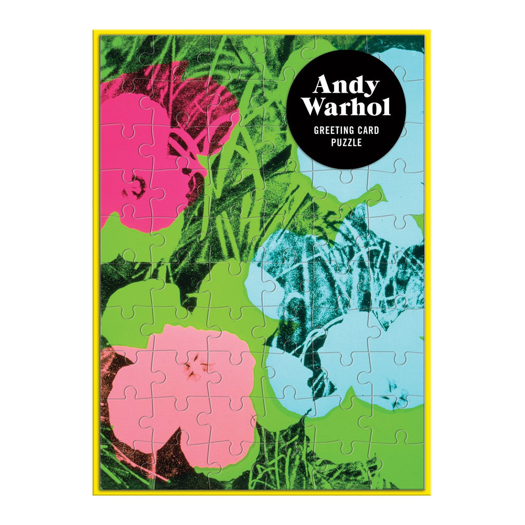 Andy Warhol Flowers Greeting Card Puzzle | Galison