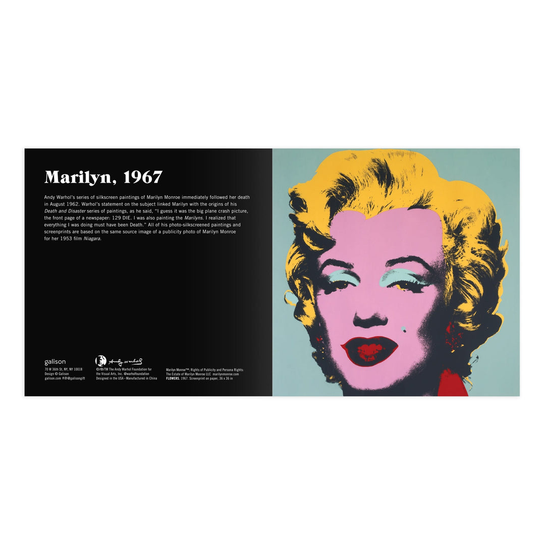 Andy Warhol Marilyn 2-in-1 Sliding Wood Puzzle Andy Warhol 