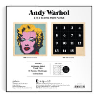 Andy Warhol Marilyn 2-in-1 Sliding Wood Puzzle Andy Warhol 